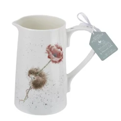 Wrendale Designs Mouse & Poppy Bone China 2 Pint Jug- Jugs