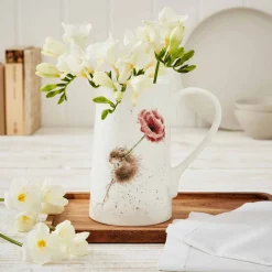 Wrendale Designs Mouse & Poppy Bone China 2 Pint Jug- Jugs