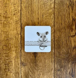 Katherine Sheard Designs Mouse on Branch Coaster- Coasters