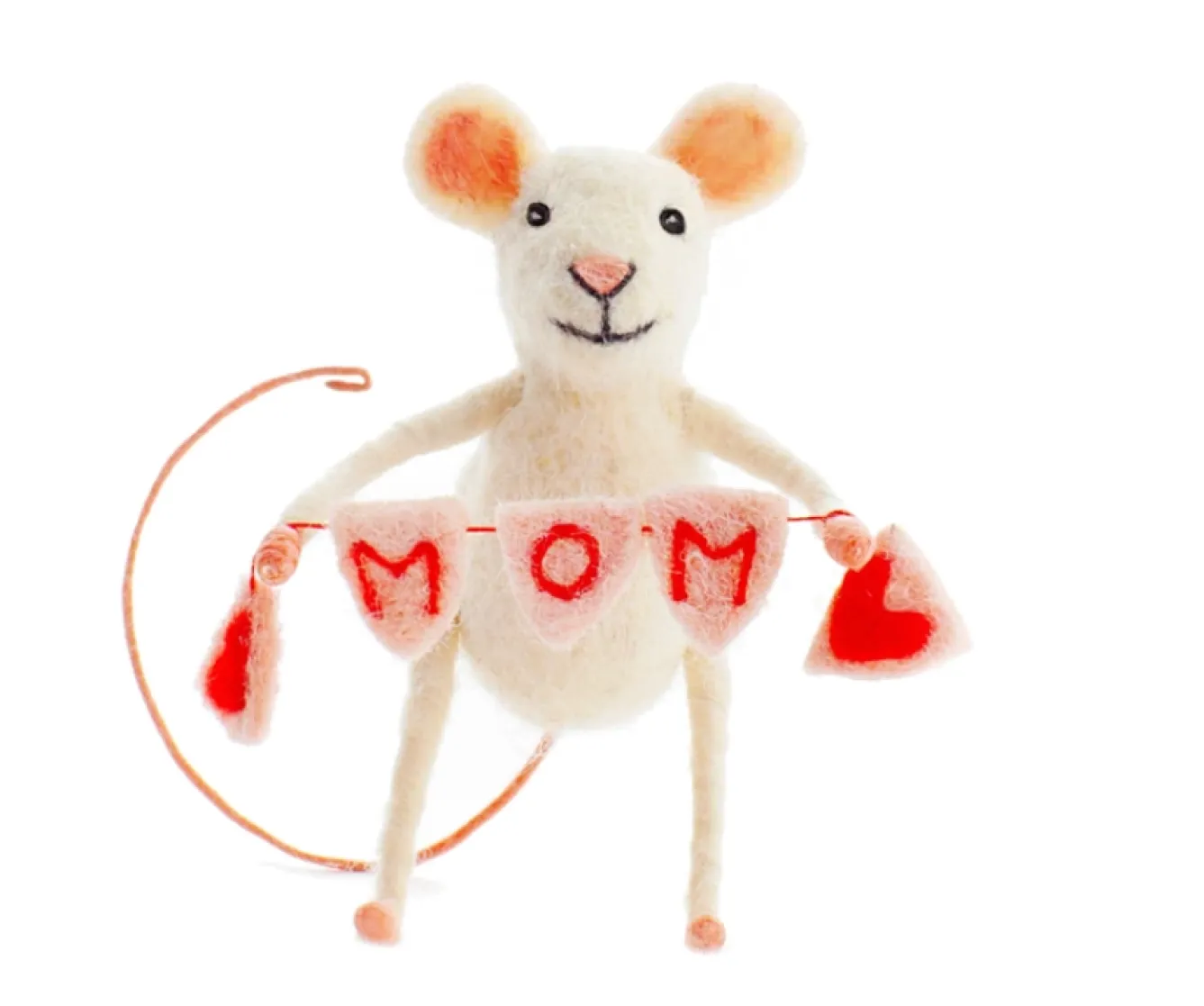 Sew Heart Felt Mouse with Mom Bunting- Mother's Day|Mother's Day