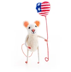 Sew Heart Felt Mouse with USA Balloon- Children
