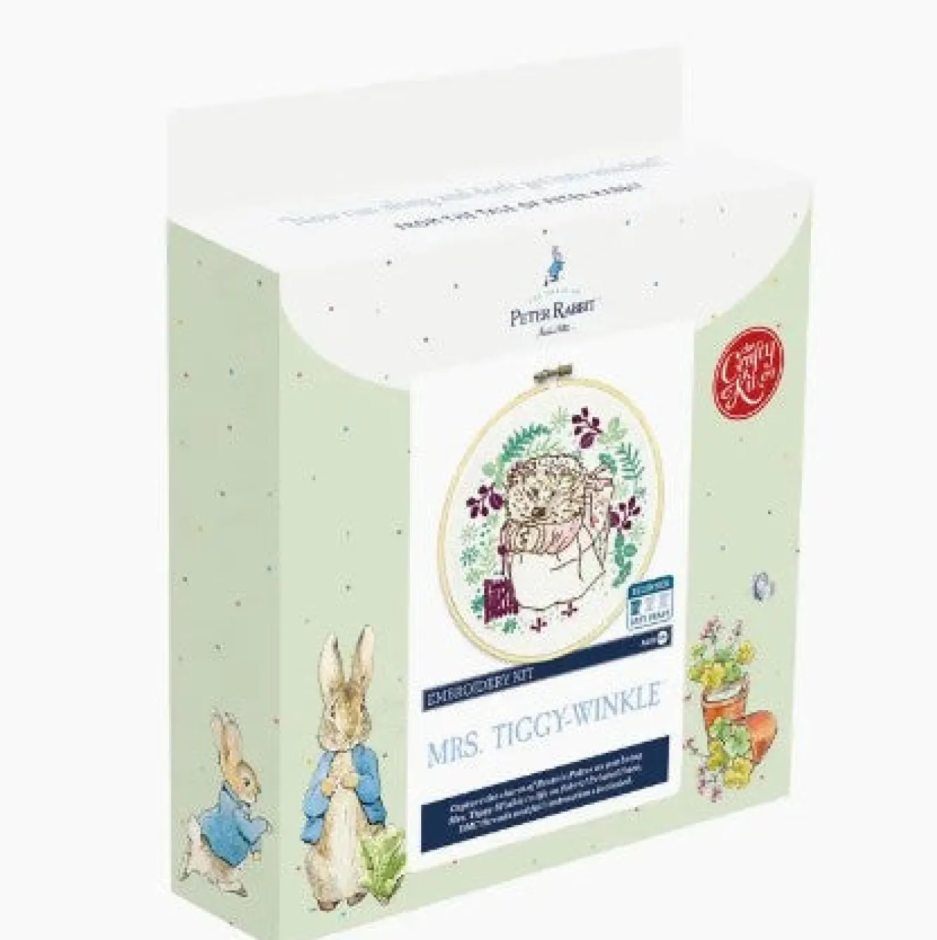 The Crafty Kit Co. Mrs. Tiggy-Winkle Embroidery Kit- Crafts|Children