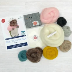 The Crafty Kit Co. Mrs Tiggy-Winkle Needle Felting Craft Kit- Easter|Crafts