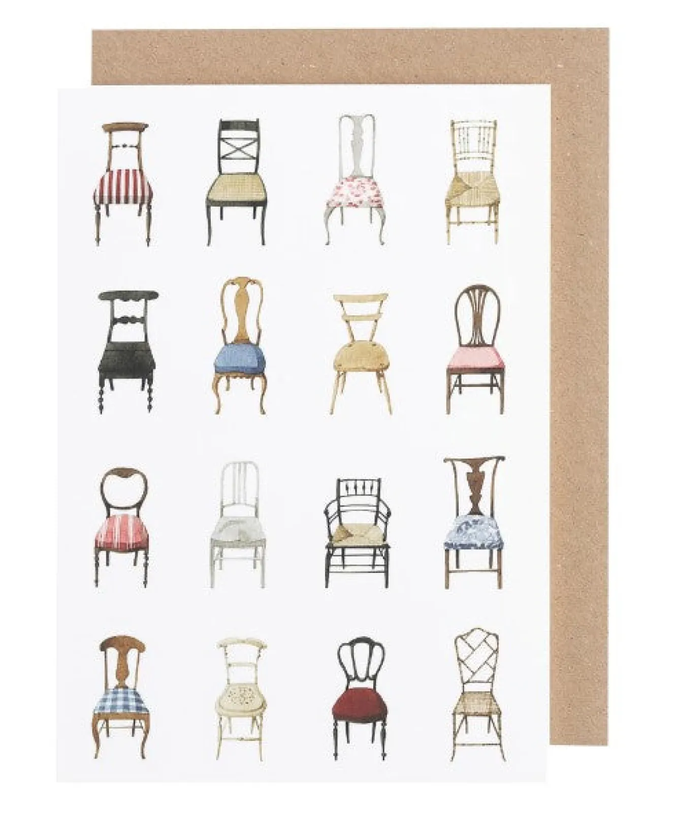Laura Stoddart Musical Chairs Greetings Card- Greeting Cards