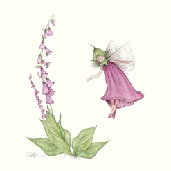 Moongazer Cards My Garden Foxglove Fairy Greeting Card- Greeting Cards