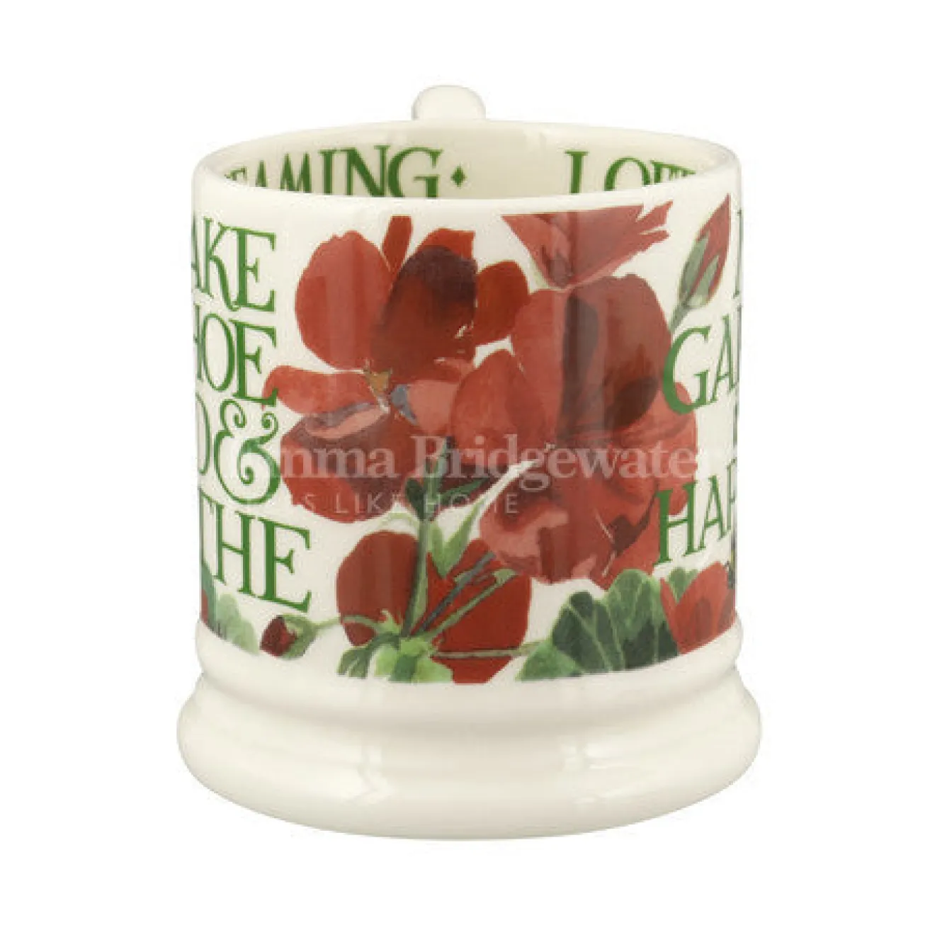 Emma Bridgewater My Garden is My Happiness 1/2 Pint Mug- Flowers & Garden