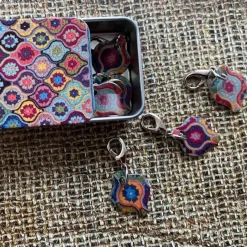 Emma Ball Mystical Lanterns Set of 6 Crochet Markers in a Pocket Tin- Crafts