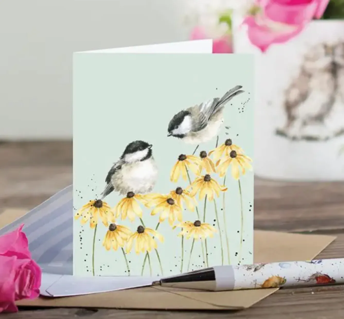 Wrendale Designs 'My Sweet Chickadee' Blank Greetings Card- Greeting Cards