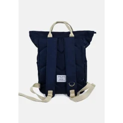 Kind Bag London Navy Hackney Medium Backpack- Bags