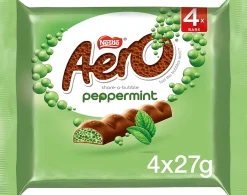 Tea & Biscuits Nestle Aero Peppermint Chocolate Bar -- Pack of 4 (4x27g)- Tea|Chocolate