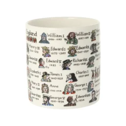 Picturemaps New - Kings & Queens of England with Dates Bone China Mug- Royal|Tea
