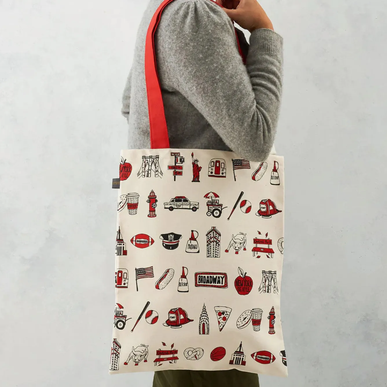 Victoria Eggs New York New York Canvas Tote Bag- Bags