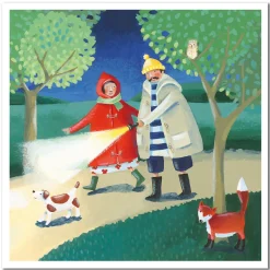 Emma Ball Nightwalk  Greetings Card- Greeting Cards