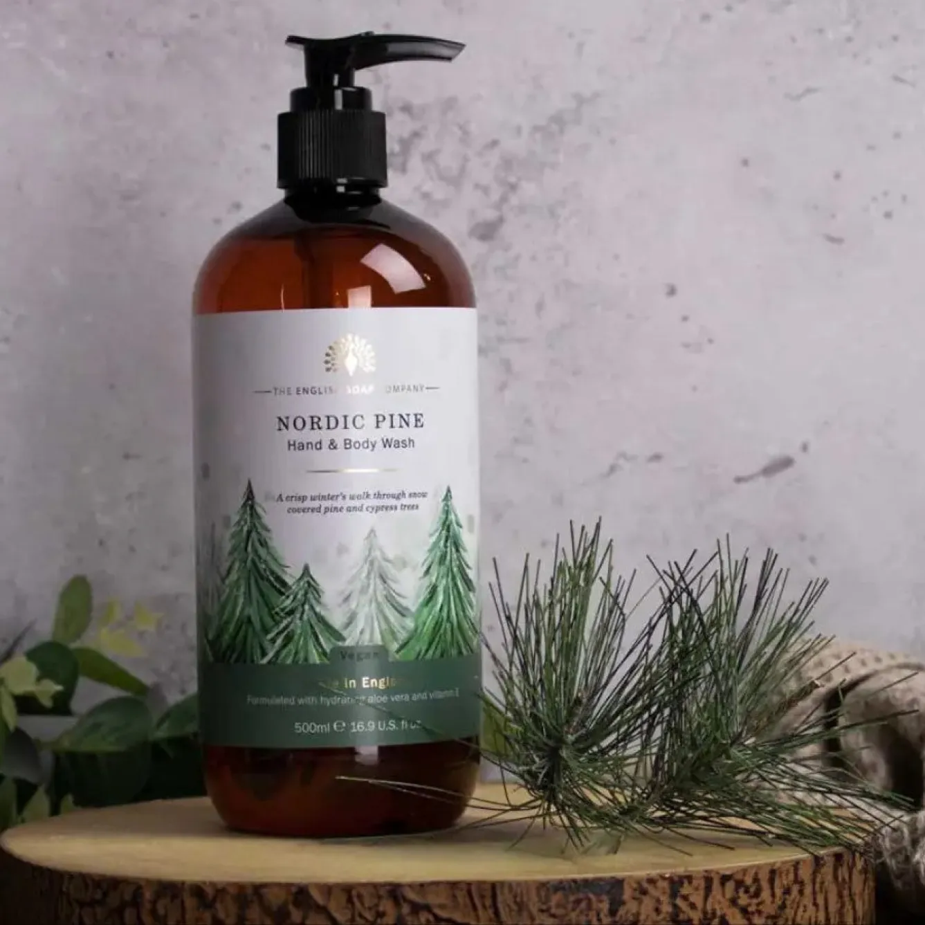 English Soap Company Nordic Pine Hand & Body Wash- Soaps & Lotions