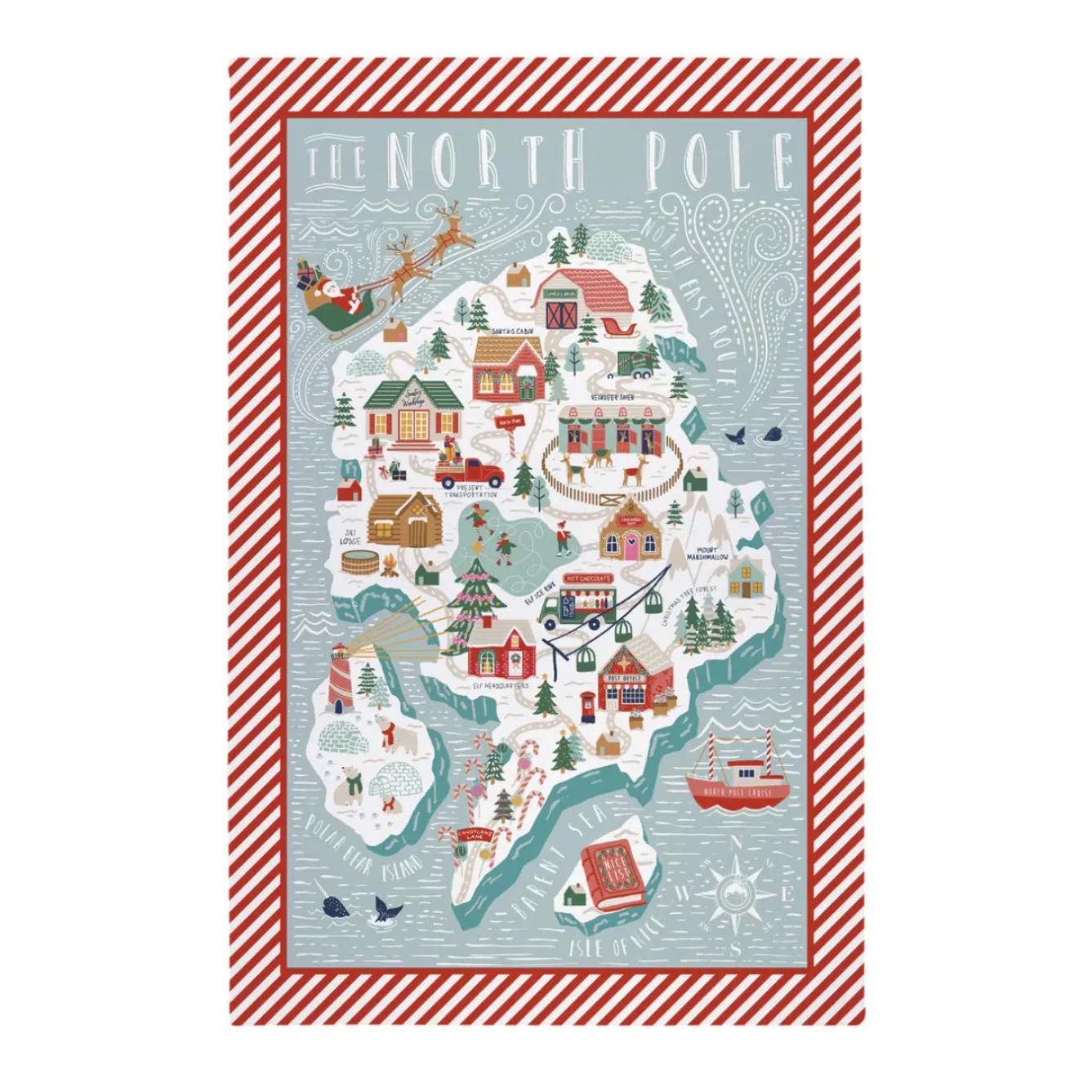 Ulster Weavers North Pole Cotton Tea Towel- Christmas|Tea