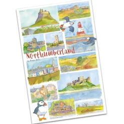 Emma Ball Northumberland by Tea Towel- Tea|Tea Towels