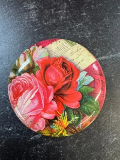Elite Tins Nostalgia Mini Round Tins- Flowers & Fruits