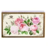 Elite Tins Nostalgia Roses Hinged Lid Tin- Flowers & Fruits|Storage