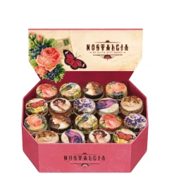 Elite Tins Nostalgia Tiny Round Pill Tins- Flowers & Fruits