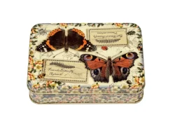 Elite Tins Nostalgia - Vintage Butterflies Small Rectangular tin- Novelty|Storage