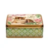 Elite Tins Nostalgia - With Love Kitten Deep Rectangular Tin- Flowers & Fruits|Storage