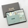 Notes & Clips Notes & Clips Green & Gold Stationery Box- Stationery