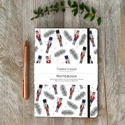 Toasted Crumpet Nutcracker A5 Lined Notebook- Christmas|Stationery