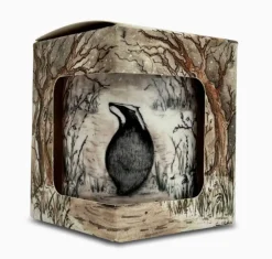 Heaven Scent Oakwood & Bergamot China Pot Candle - Badger- Home Fragrance