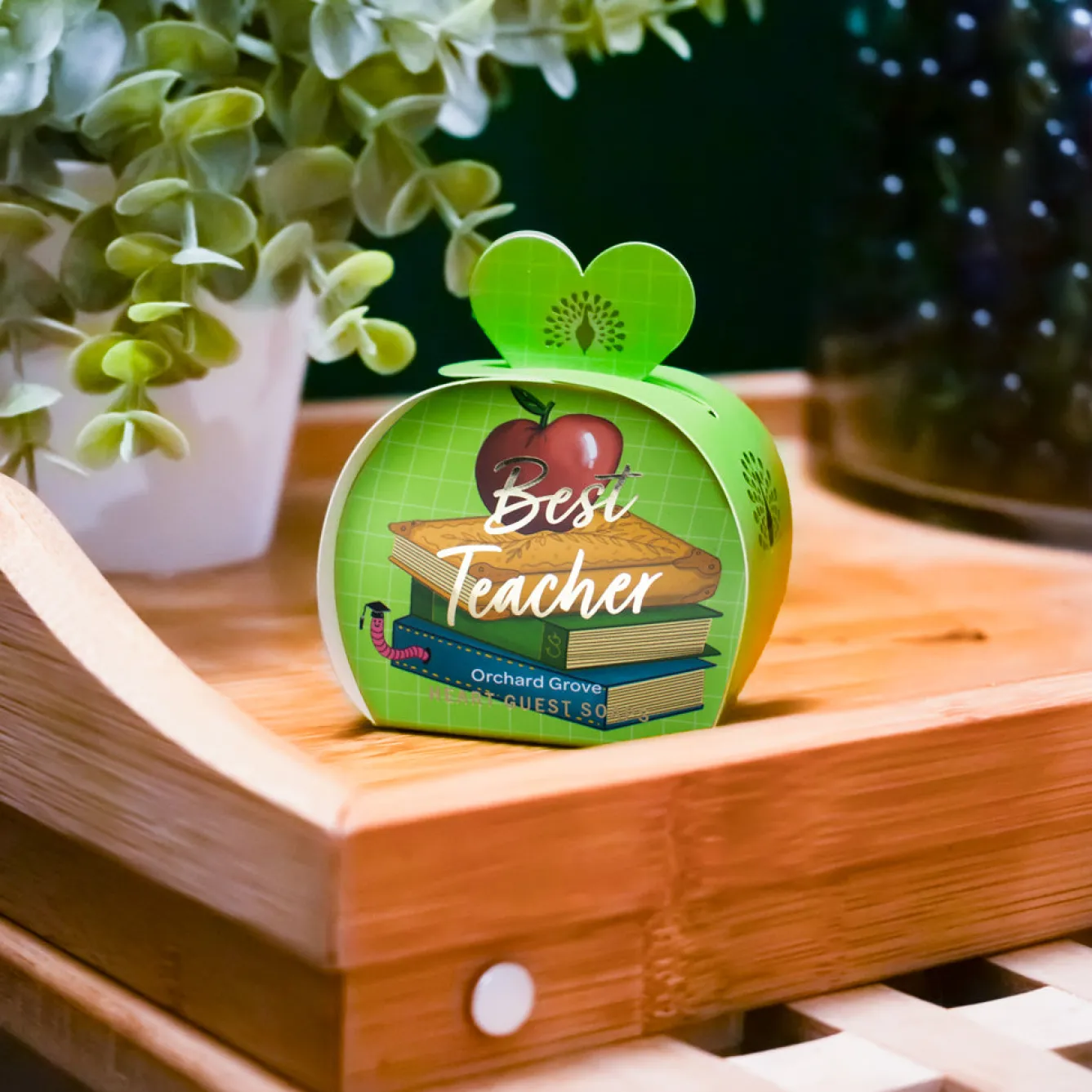 English Soap Company Occasions Orchard Grove Best Teacher Heart Guest Soaps- Soaps & Lotions