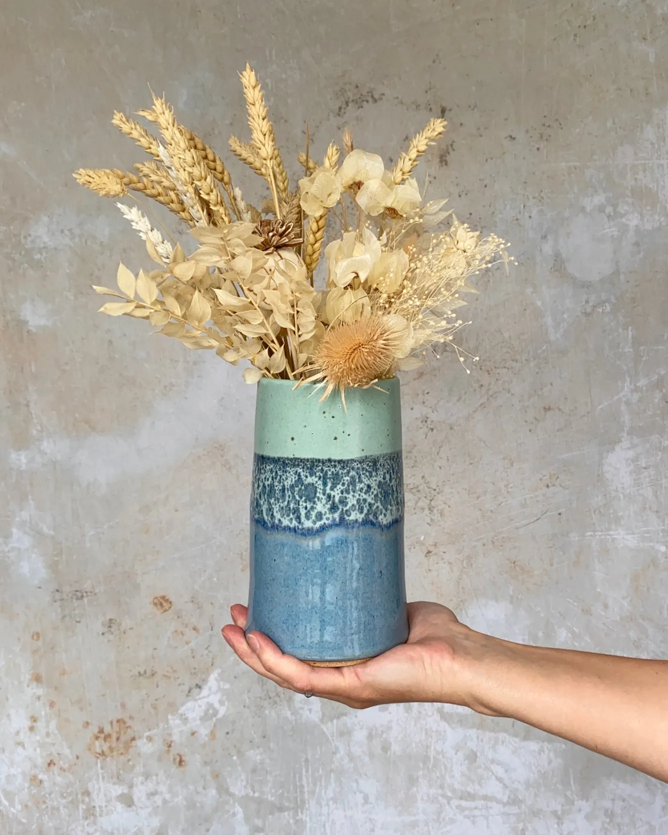 Emily Doran Pottery Ocean Spray Tall Vase- Vases