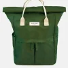 Kind Bag London Olive Green Hackney Medium Backpack- Bags