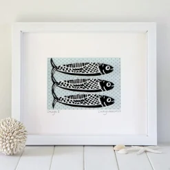 Lucky Lobster Omega 3 Fish Framed Print- Art