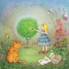 Moongazer Cards One Misty Summer Morning Greeting Card- Greeting Cards