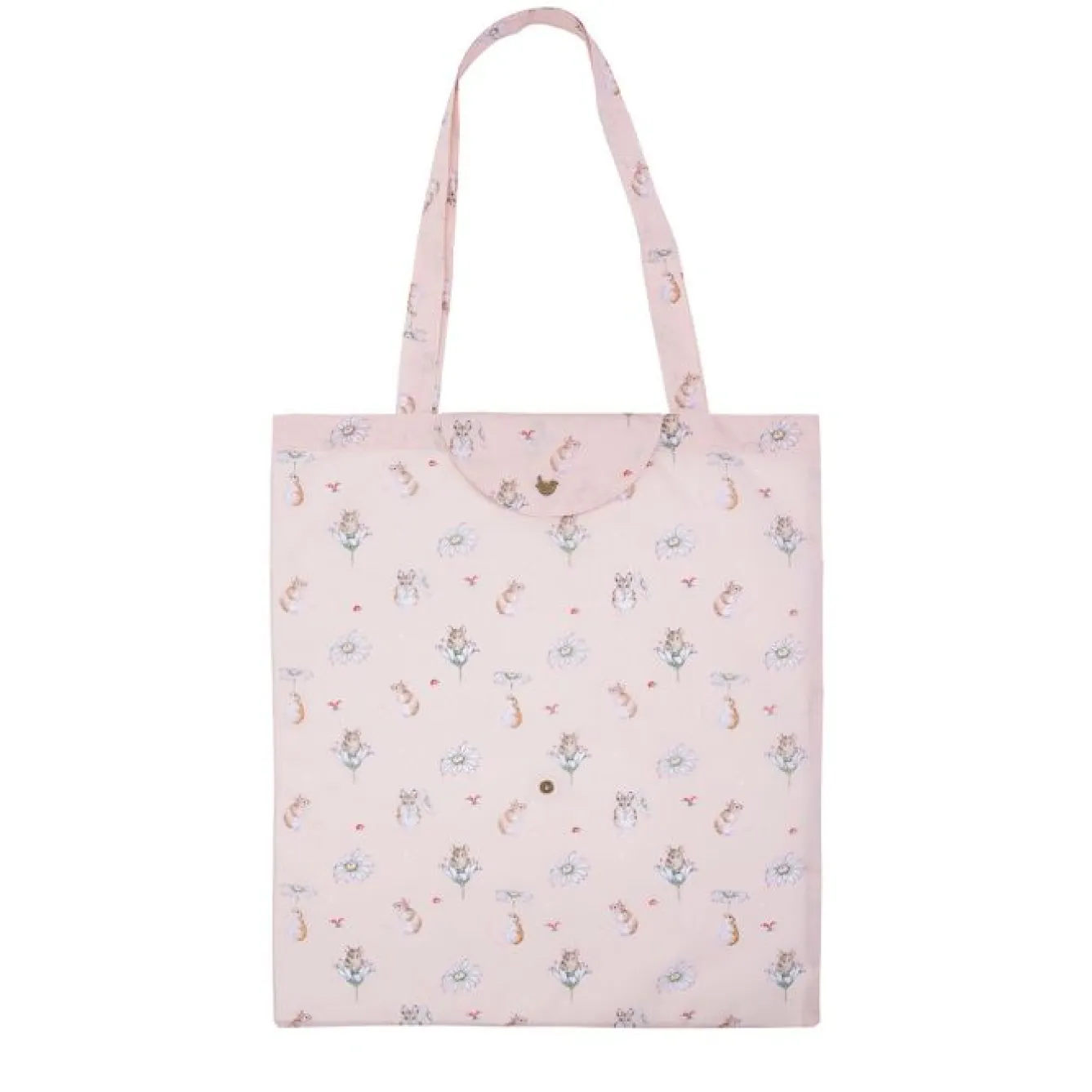 Wrendale Designs 'Oops A Daisy' Mouse Lightweight Foldable Shopping Bag- Bags