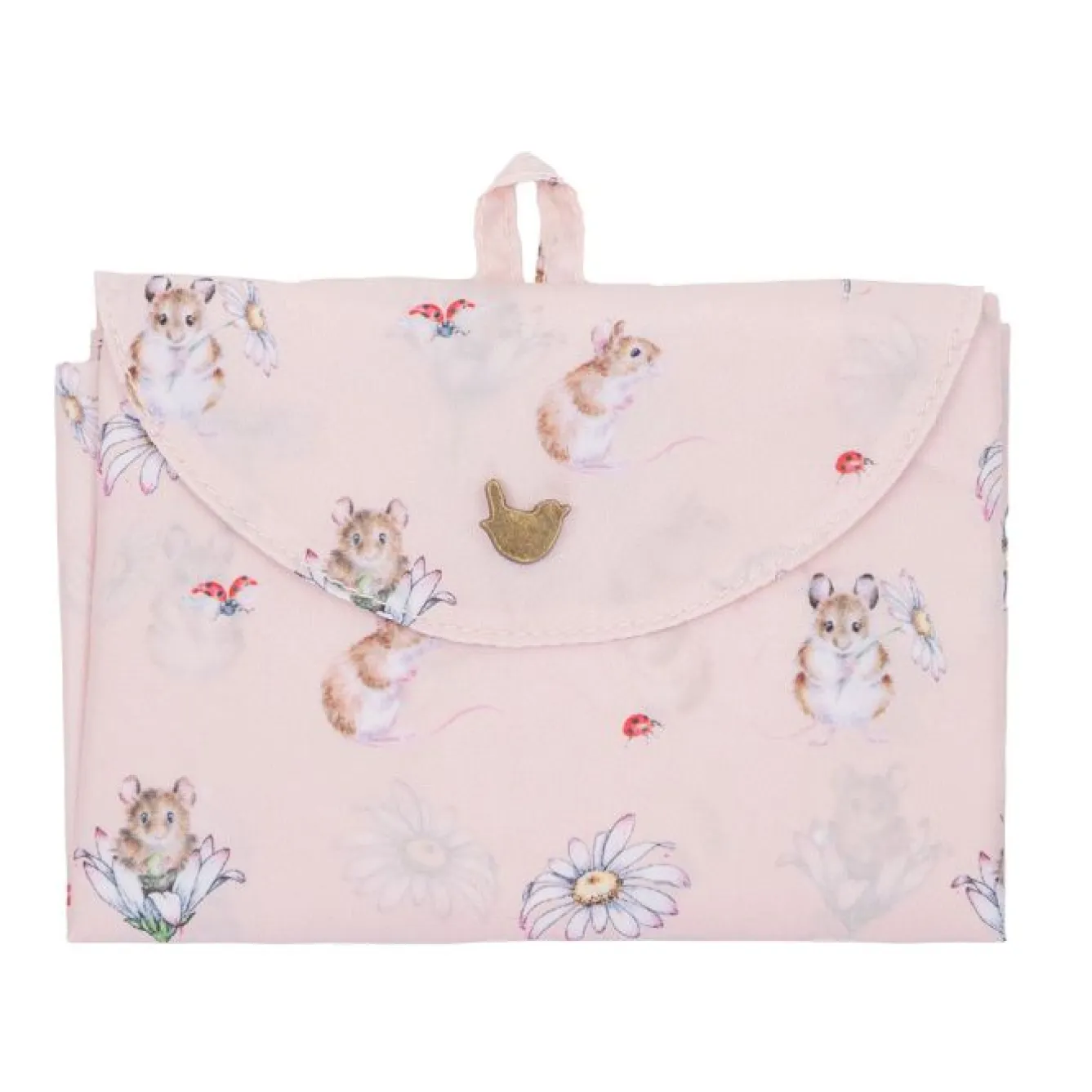 Wrendale Designs 'Oops A Daisy' Mouse Lightweight Foldable Shopping Bag- Bags