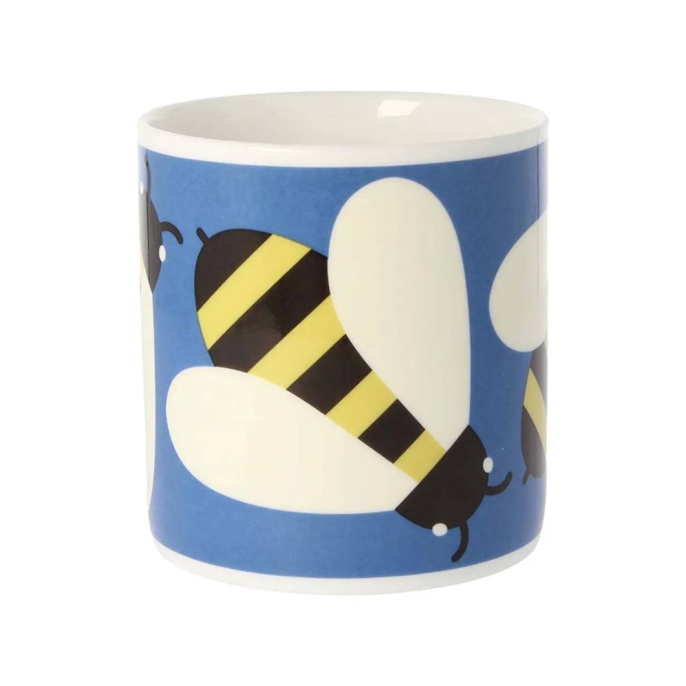 Orla Kiely Busy Bee Blue Bone China Mug- Tea|Bright Colors