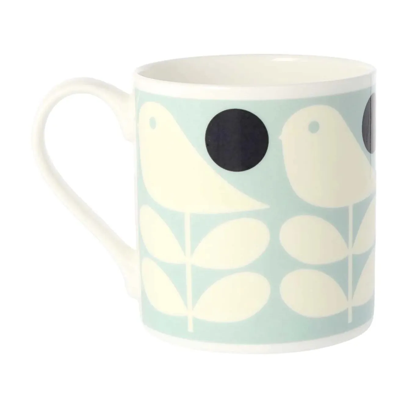 Orla Kiely Early Bird Light Blue Bone China Mug- Tea|Bright Colors