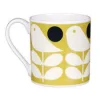 Orla Kiely Early Bird Yellow Bone China Mug- Tea|Bright Colors