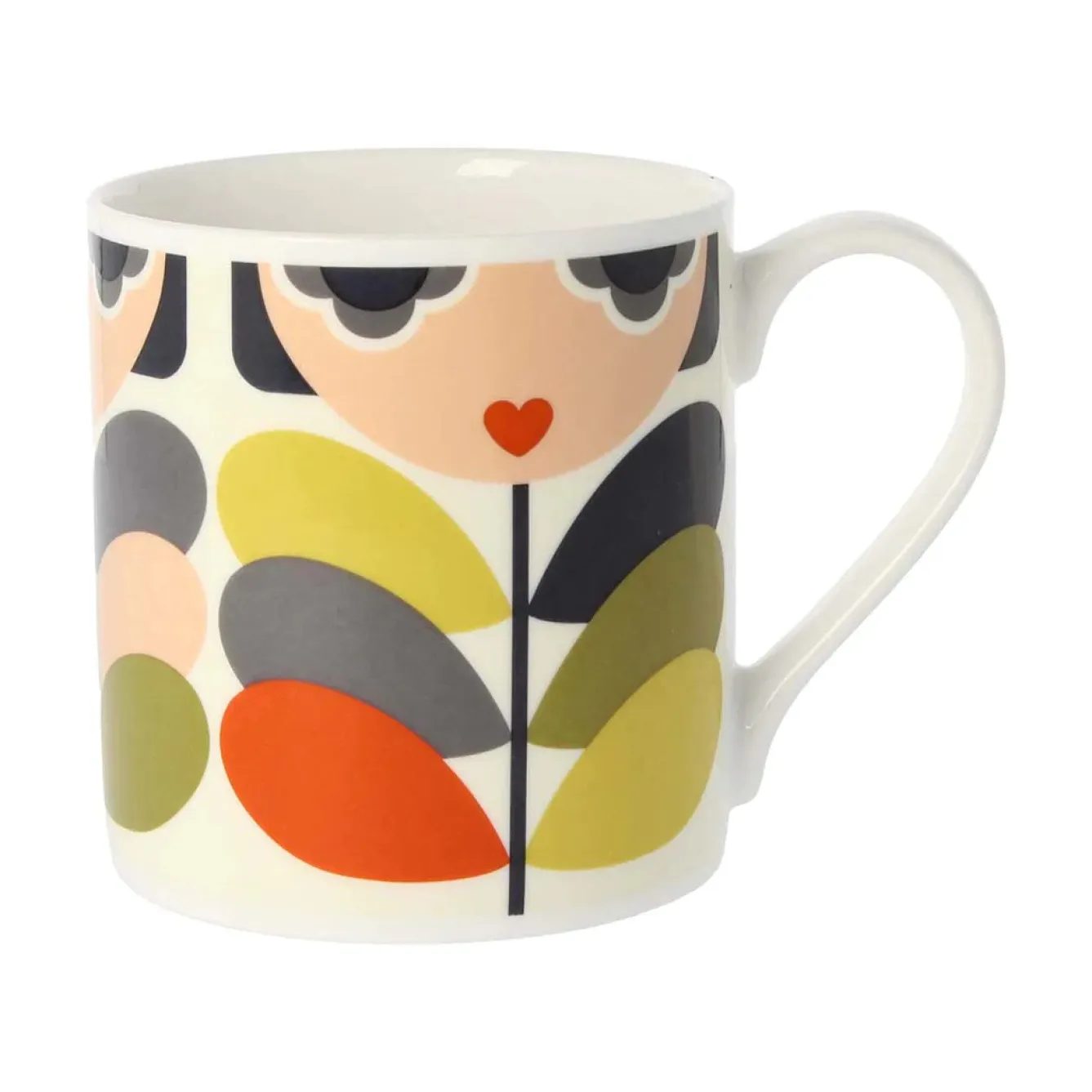 Orla Kiely Lady Stem Bone China Mug- Tea|Bright Colors