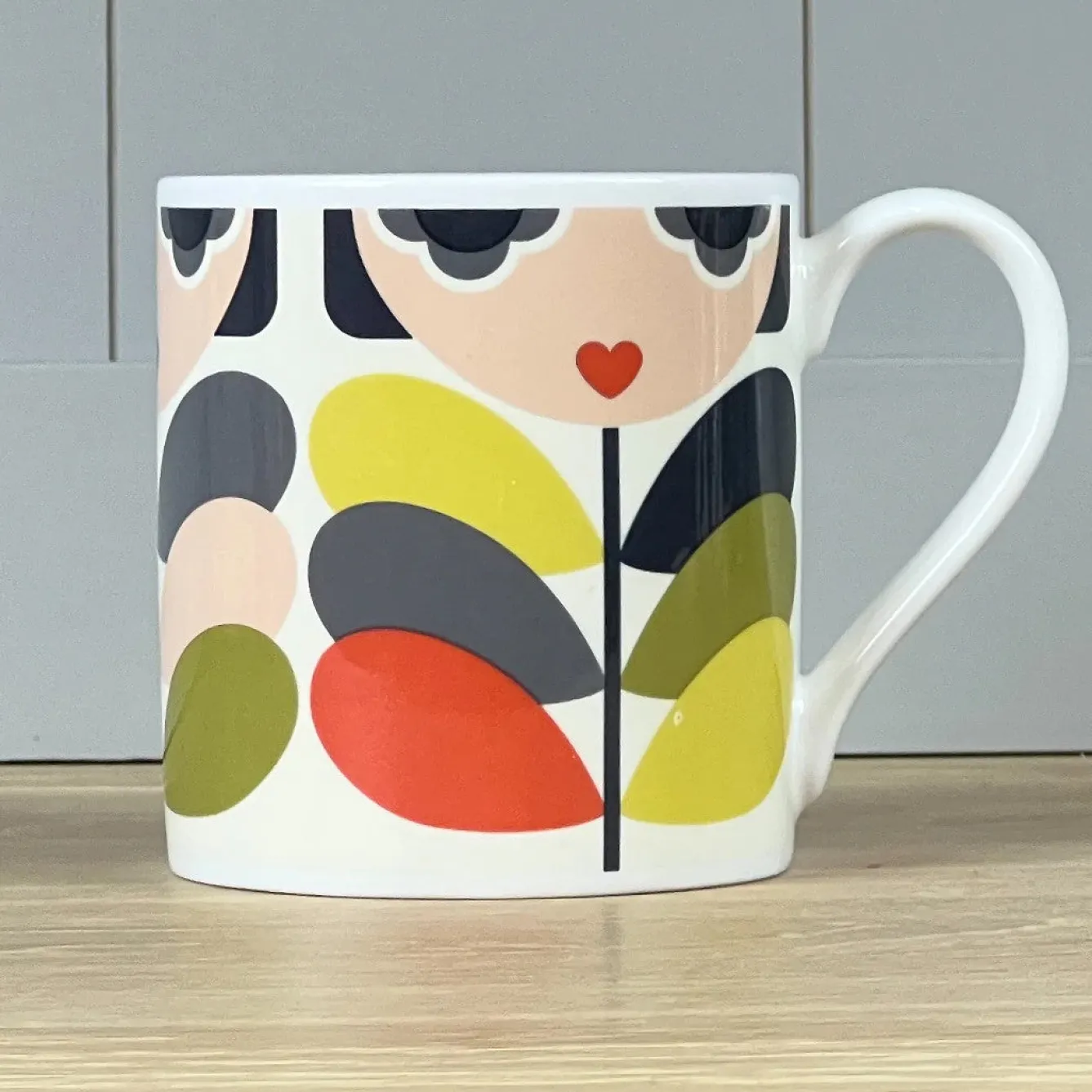 Orla Kiely Lady Stem Bone China Mug- Tea|Bright Colors