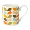 Orla Kiely Multi Color 10 Stem Bone China Mug- Tea|Blues