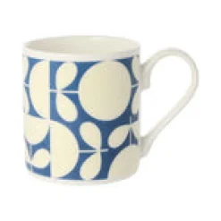 Orla Kiely Patchwork Dark Blue Bone China Mug- Tea|Blues