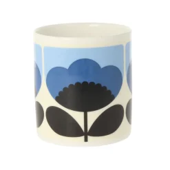 Orla Kiely Spring Bloom Blue Bone China Mug- Tea|Bright Colors