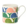 Orla Kiely Whale Pink Bone China Mug- Tea|Bright Colors