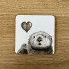 Katherine Sheard Designs Otter Heart Coaster- Coasters