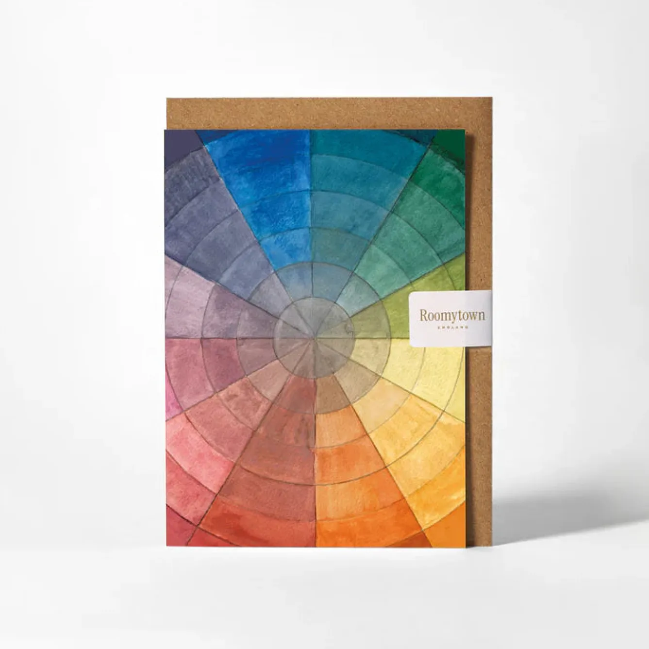 Roomytown Otto Runge Colour Wheel Greetings Card- Greeting Cards