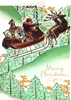 Madame Treacle Over the Trees Christmas Hanging Fandangle Card- Christmas|Greeting Cards