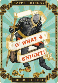 The Art File O' What a Knight Greeting Card- Greeting Cards