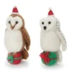 Amica Felt Owl with a Present Felt Decoration- Christmas|Seasonal Decor