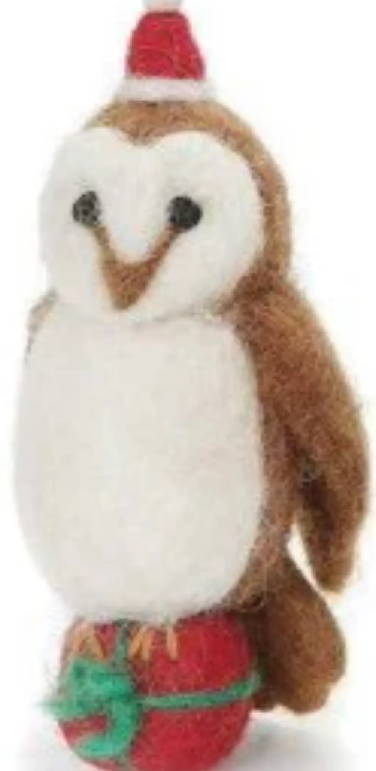 Amica Felt Owl with a Present Felt Decoration- Christmas|Seasonal Decor